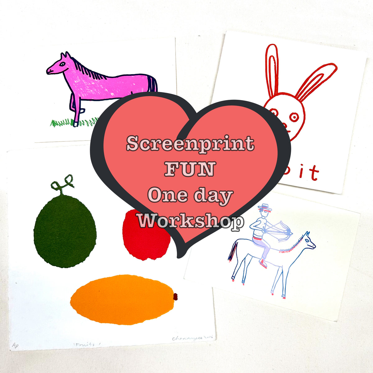Screenprinting Fun (ages 12 +) One Day Workshop