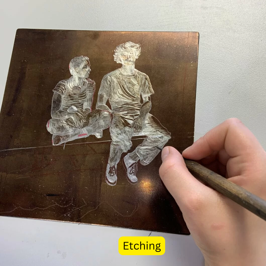 Printmaking course for teens / Art class / Afterschool Art Lesson