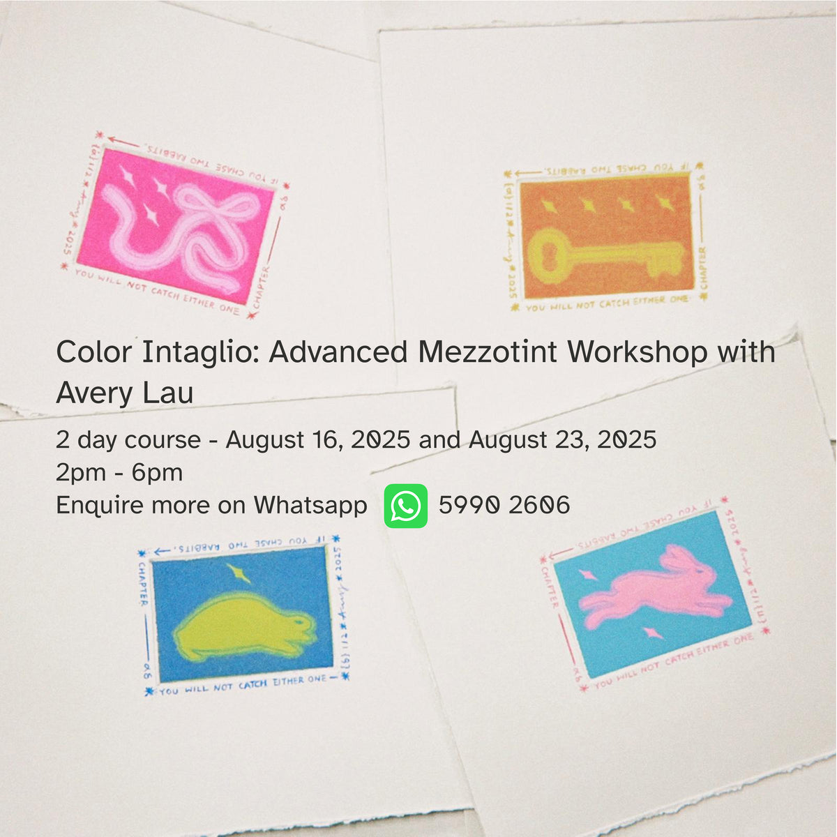 Color Intaglio: Advanced Mezzotint Workshop with Avery Lau