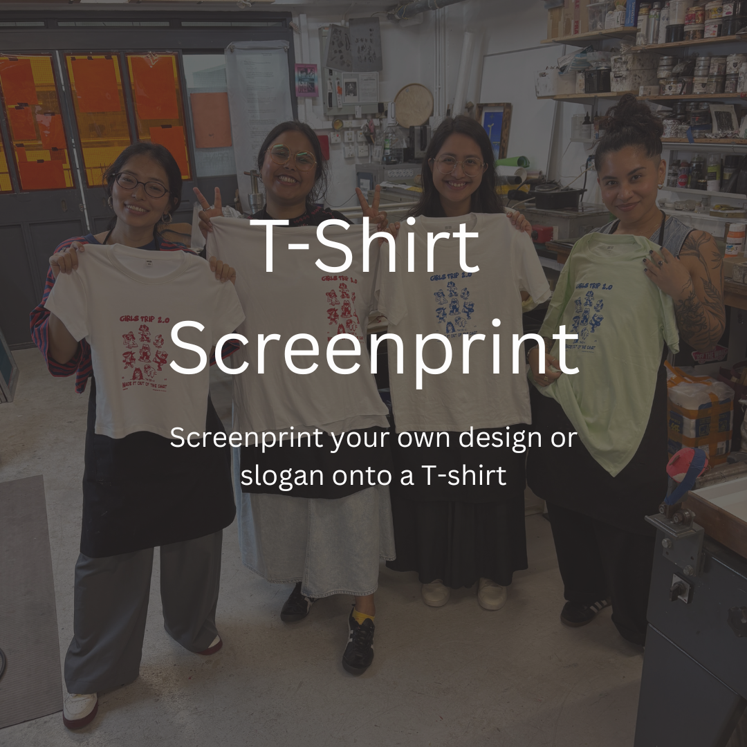 Screenprinting Your Own T‑Shirt Design 2hrs (1 Layer)