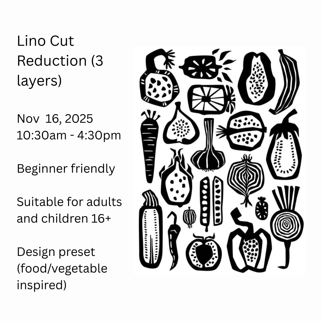 Lino Reduction Printmaking class