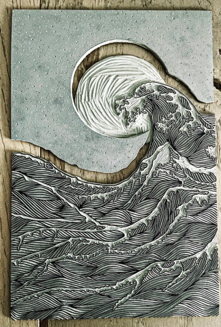 Lino Block Printmaking Workshop: Jigsaw + Ombre (4 Hours)