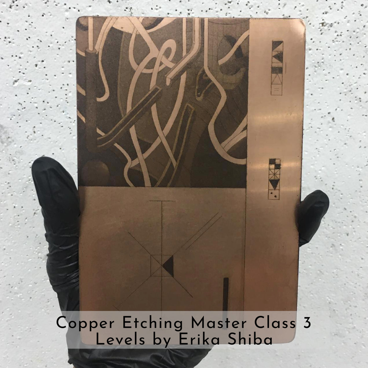 3 level repeating Copper Etching Masterclass Course with Erika Shiba