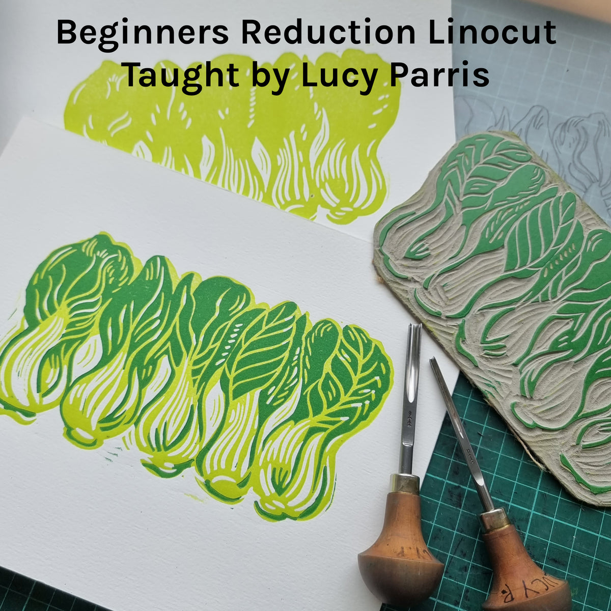 Beginners Reduction Linocut Taught by Lucy Parris March 11