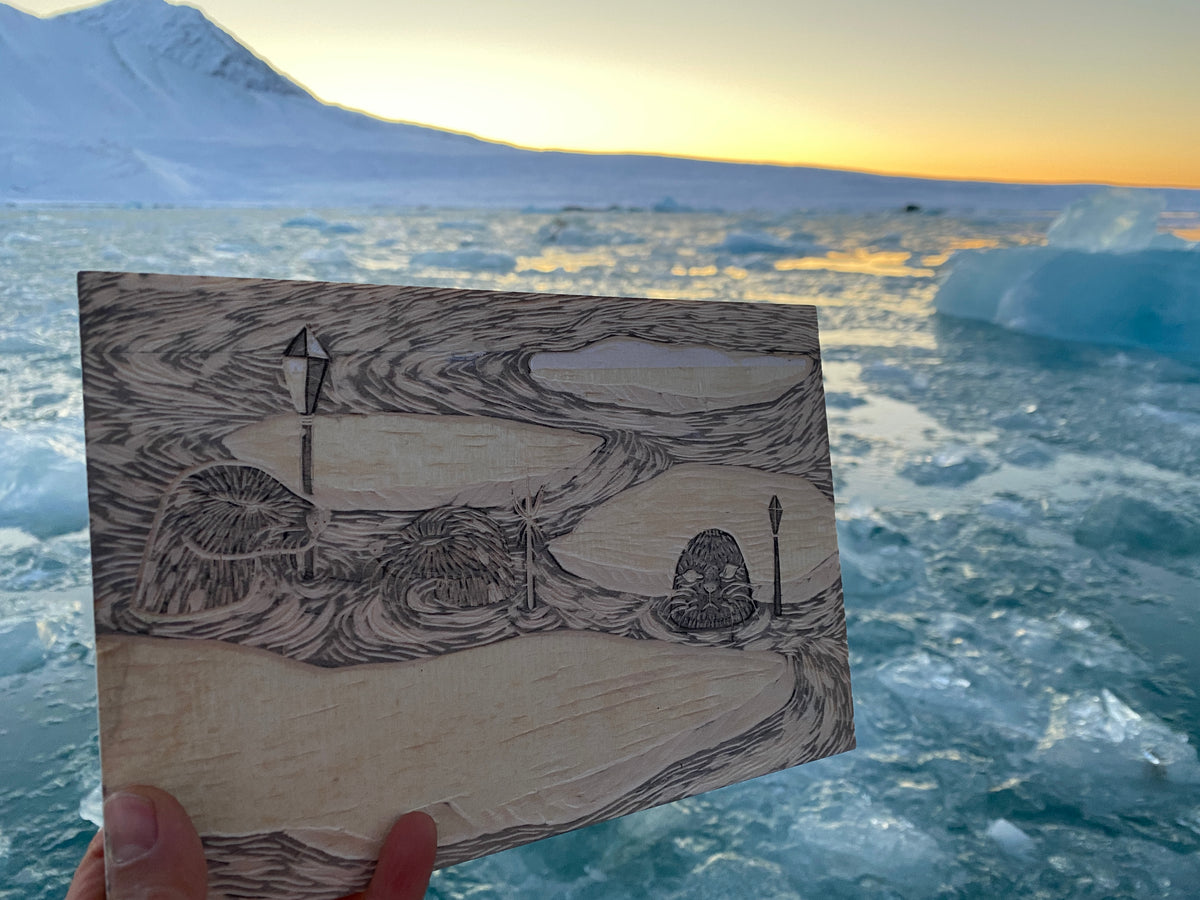 Arctic Woodcut Workshop taught by Michelle Fung