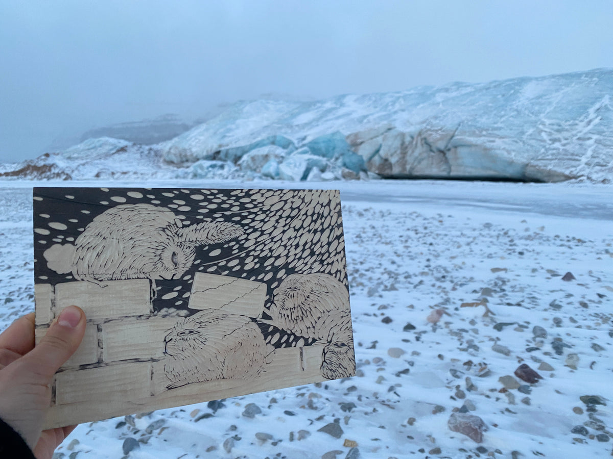 Arctic Woodcut Workshop taught by Michelle Fung
