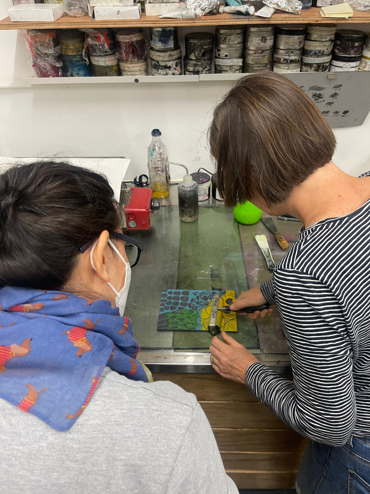 Beginners Reduction Linocut Taught by Lucy Parris March 11