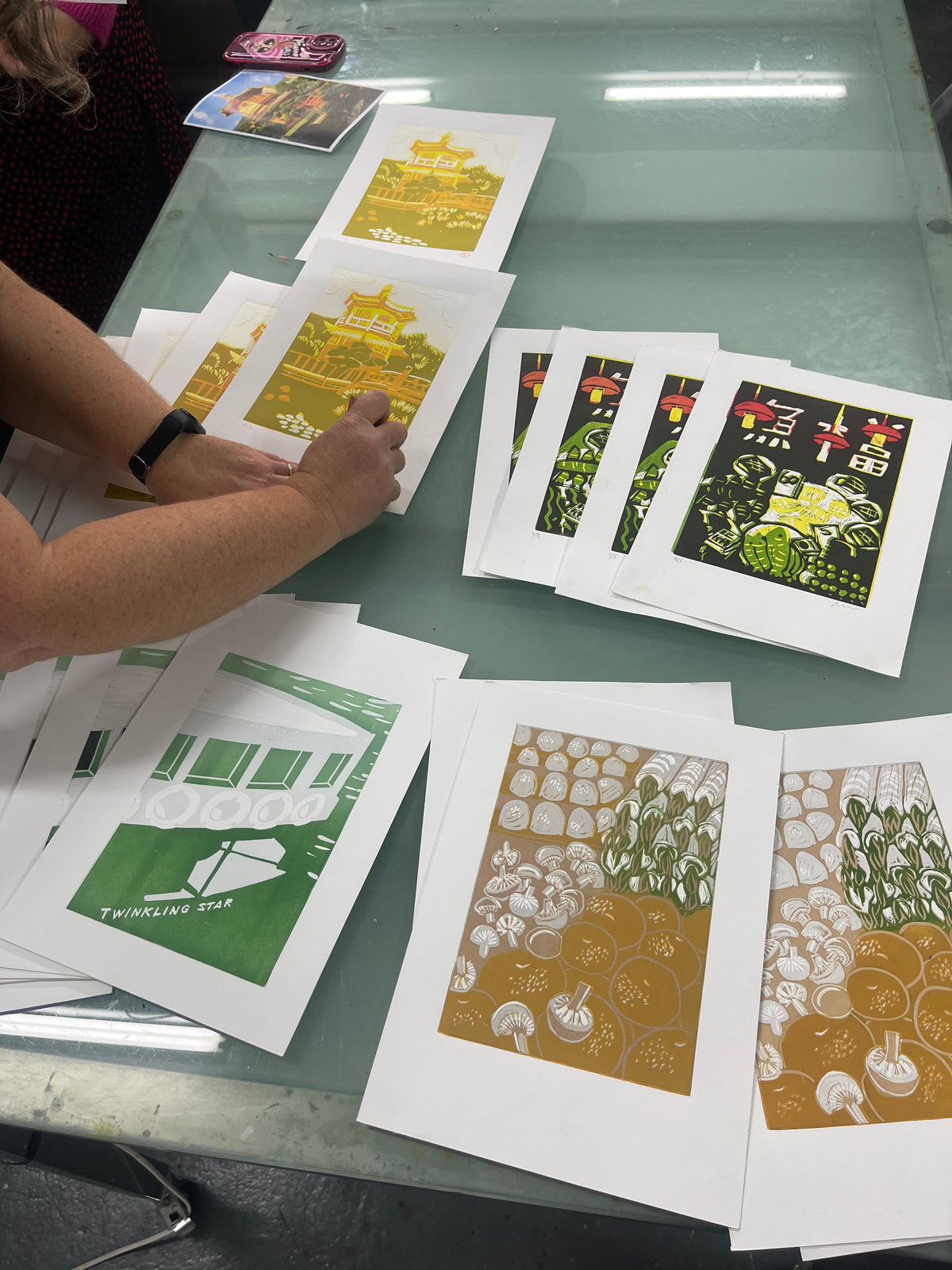 Advanced Reduction Linoprint Course: 2 Day Workshop by Lucy Parris