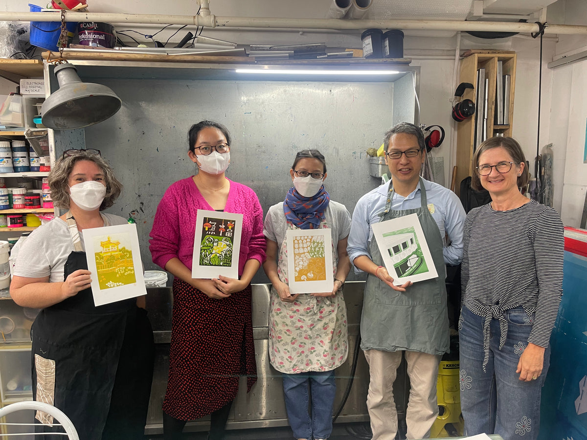 Beginners Reduction Linocut Taught by Lucy Parris March 11