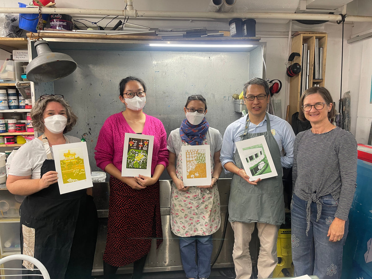 Advanced Reduction Linoprint Course: 2 Day Workshop by Lucy Parris