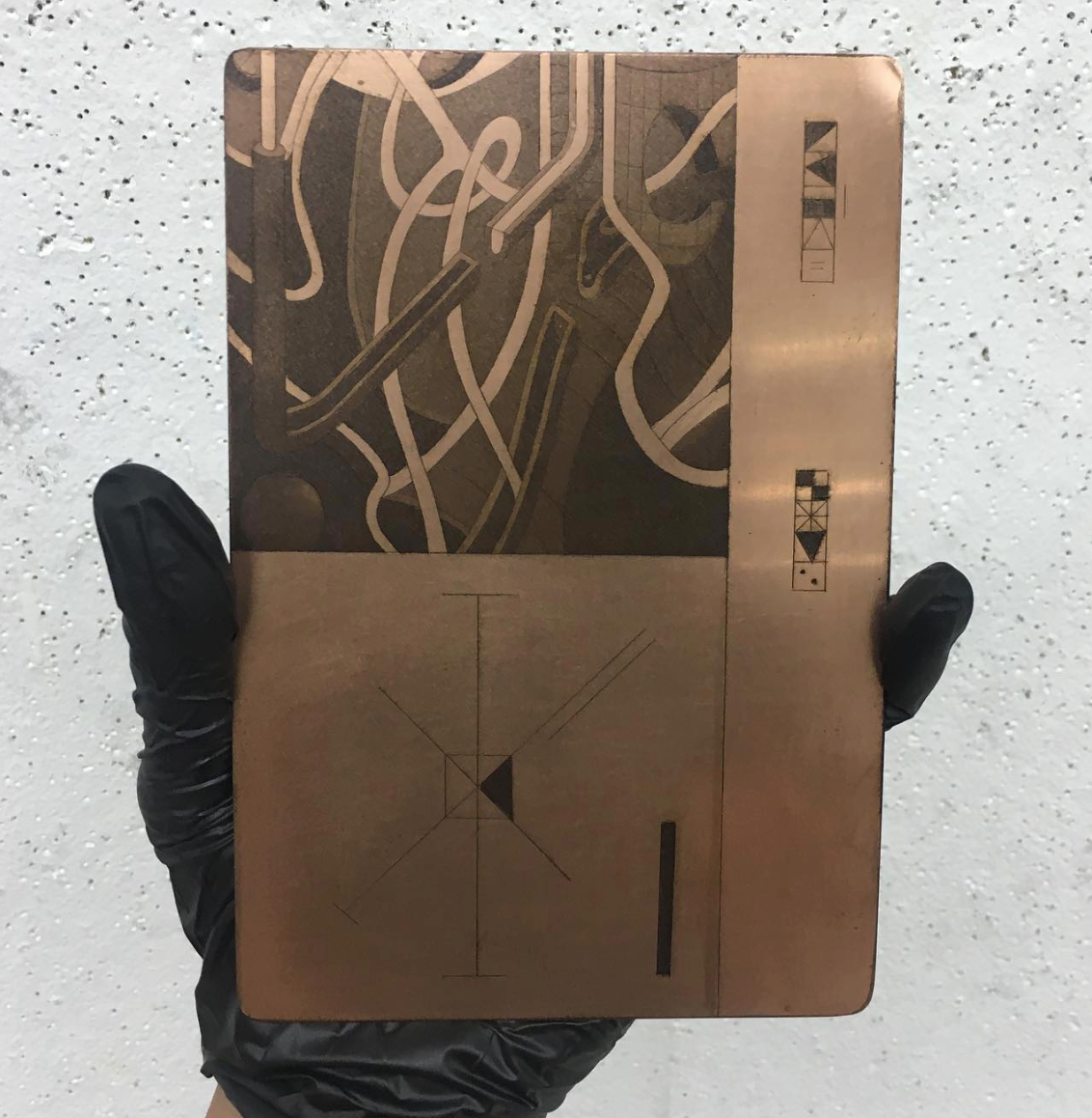 3 level repeating Copper Etching Masterclass Course with Erika Shiba