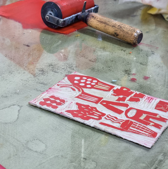 Lino Cut Open Studio with Lucy Parris