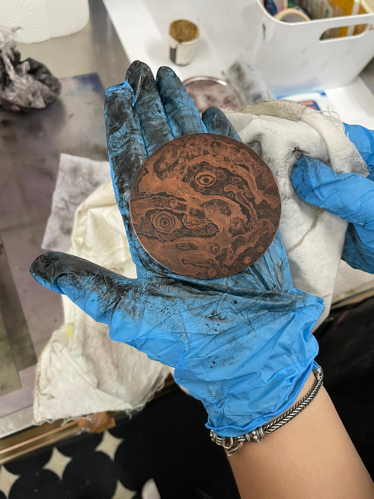 3 level repeating Copper Etching Masterclass Course with Erika Shiba