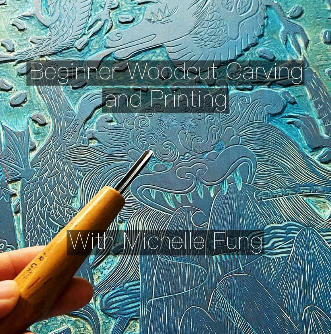 Beginner Woodcut Carving and Printing with Michelle Fung