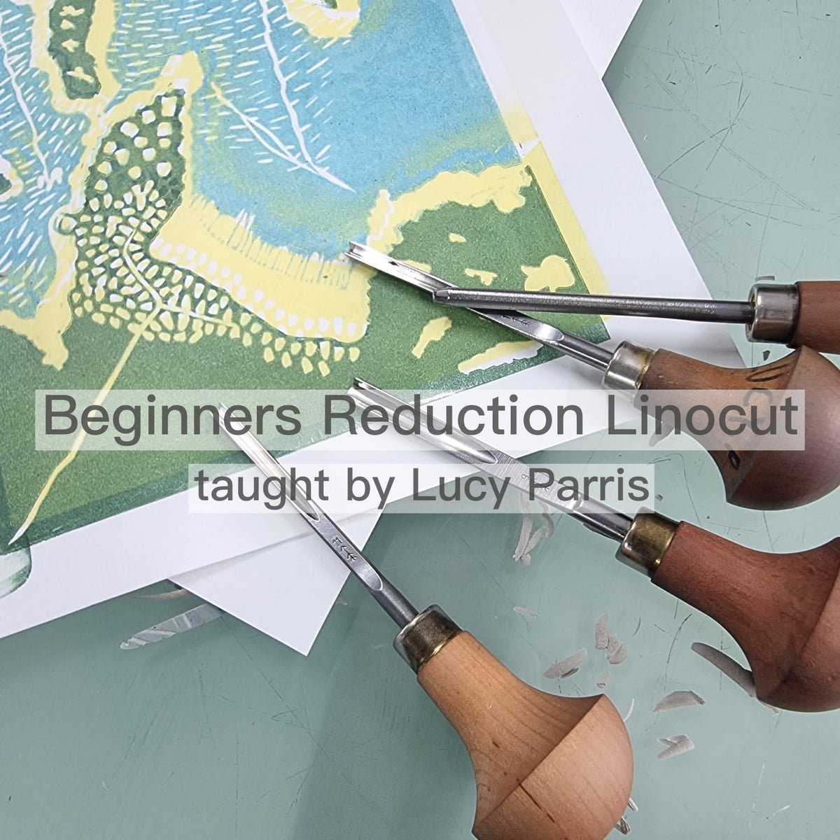 Beginners Reduction Linocut Taught by Lucy Parris